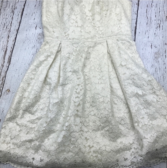 NWOT LILLY PULITZER MARIELLE CAMEO WHITE RACE FOR THIS LACE STRAPLESS DRESS - Picture 7 of 15
